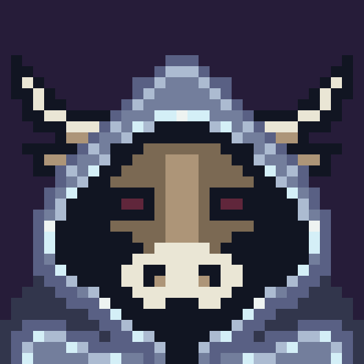 A silver-cloaked Bull
